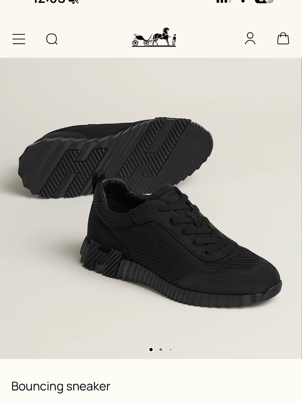 Men’s Hermes Bouncing Sneaker - like new!